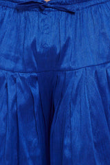 Shop Blue Solid Art Silk Dhoti