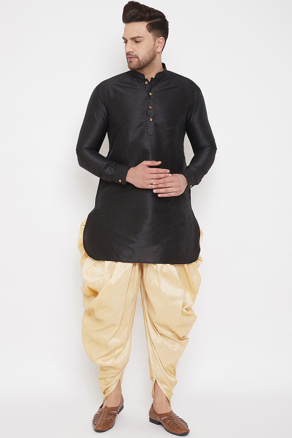 Trendy Festive Wear Dhoti in Gold