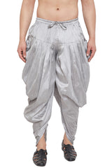 Buy Art Silk Solid Dhoti in Grey