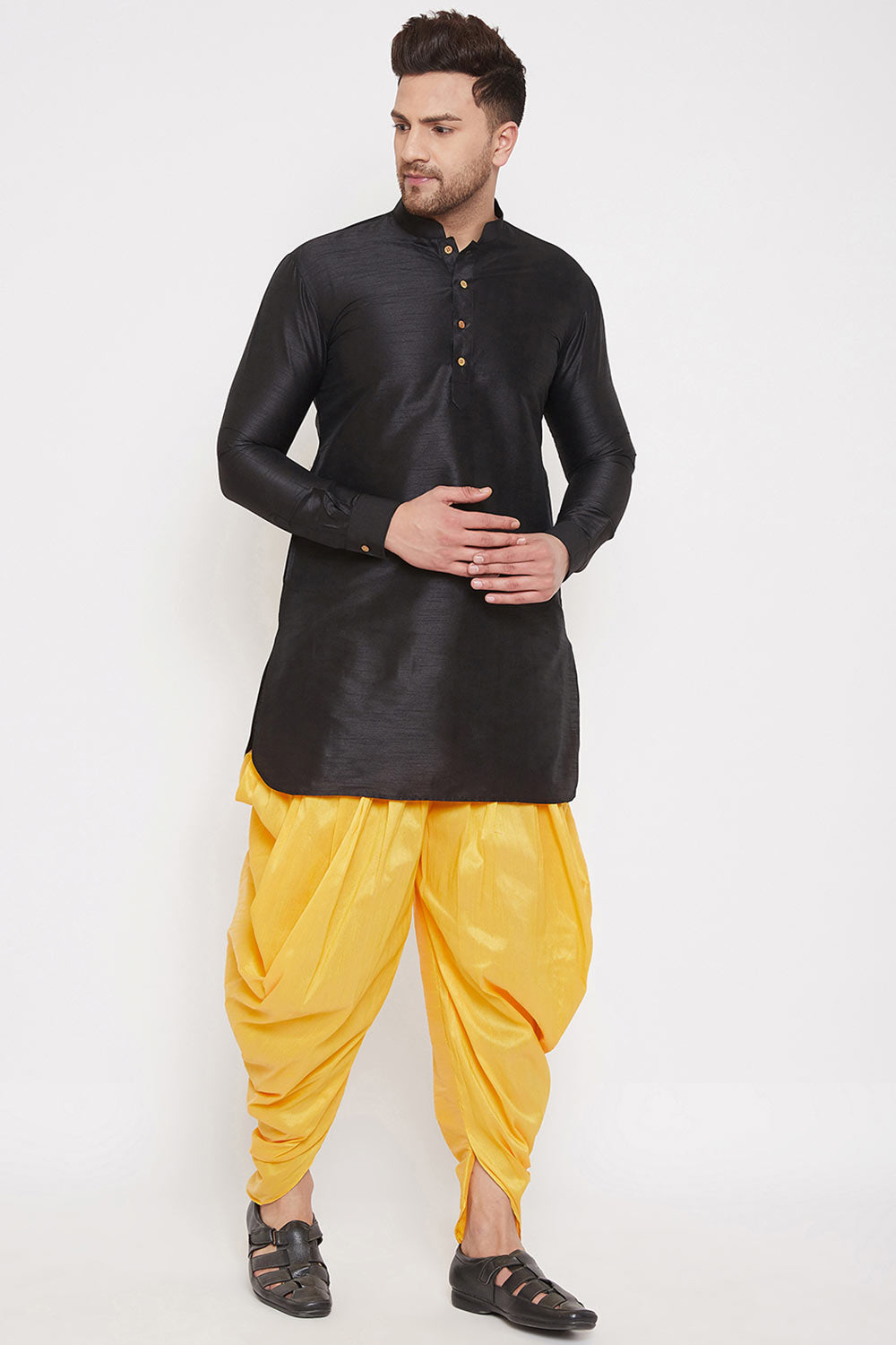 Latest Festive Wear Dhoti in Yellow