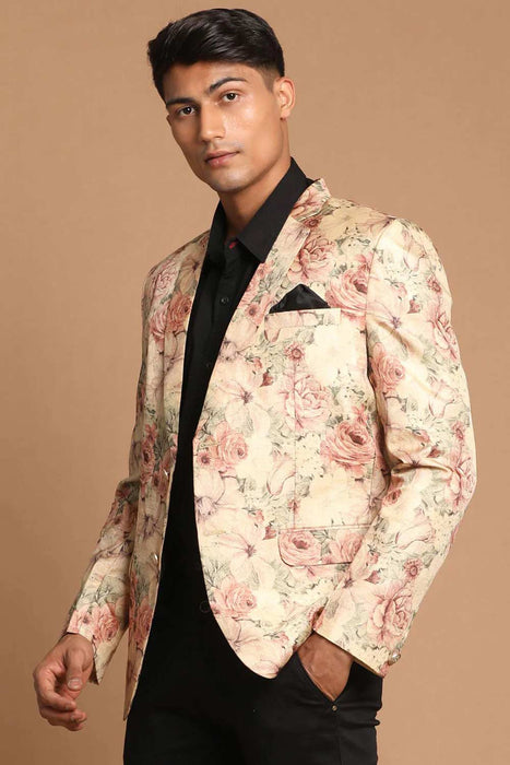 Printed blazer clearance men