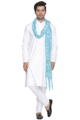 Men's Viscose Dupatta In Blue