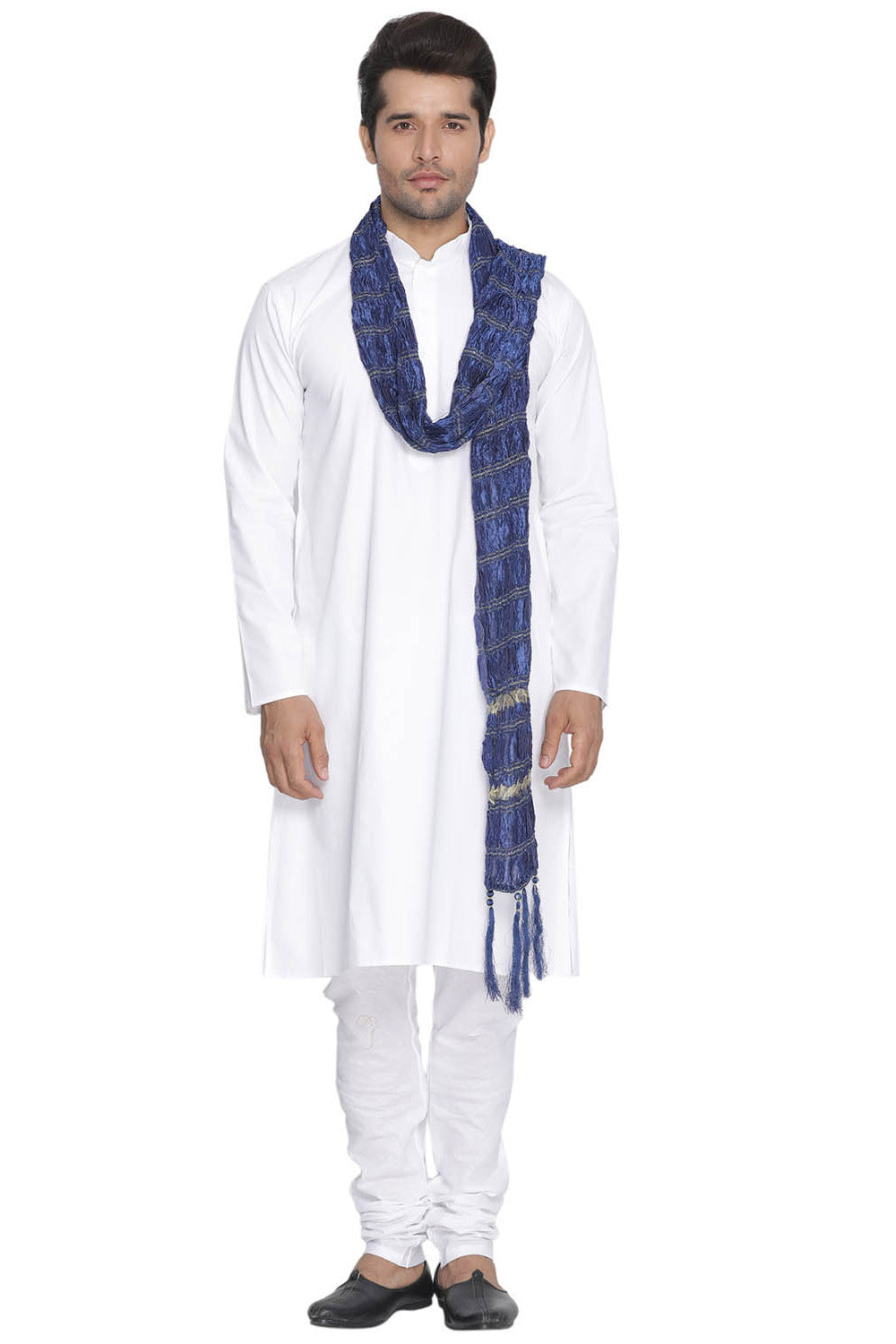 Men's Viscose Dupatta In Blue