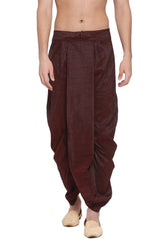 Buy Art Silk Solid Dhoti in Maroon