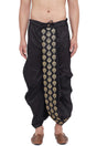 Buy Art Silk Embroidered Dhoti in Black