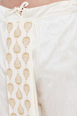 Art Silk Traditional Wear Dhoti in Cream