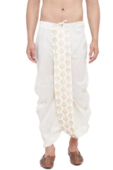 Buy Art Silk Embroidered Dhoti in Cream