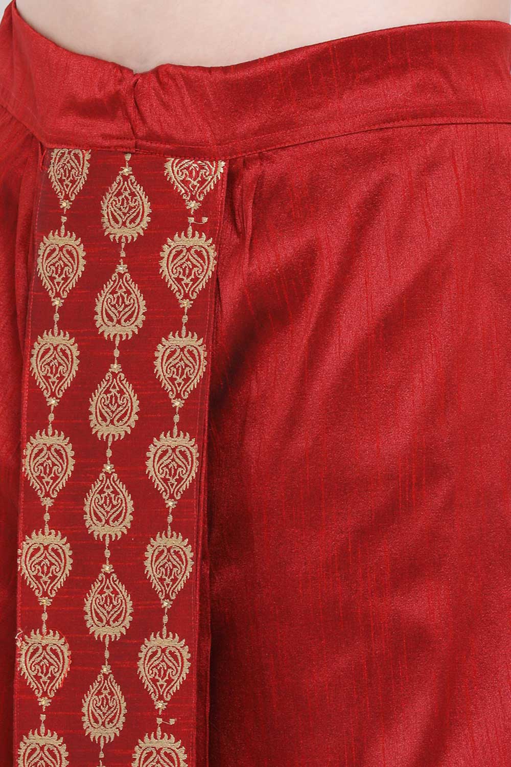 Art Silk Traditional Wear Dhoti in Maroon