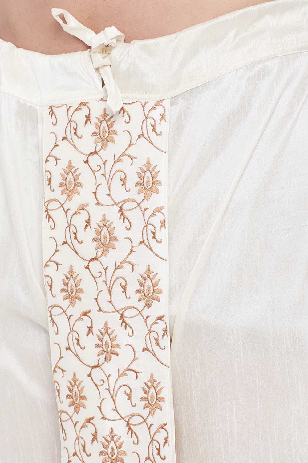 Art Silk Traditional Wear Dhoti in Cream