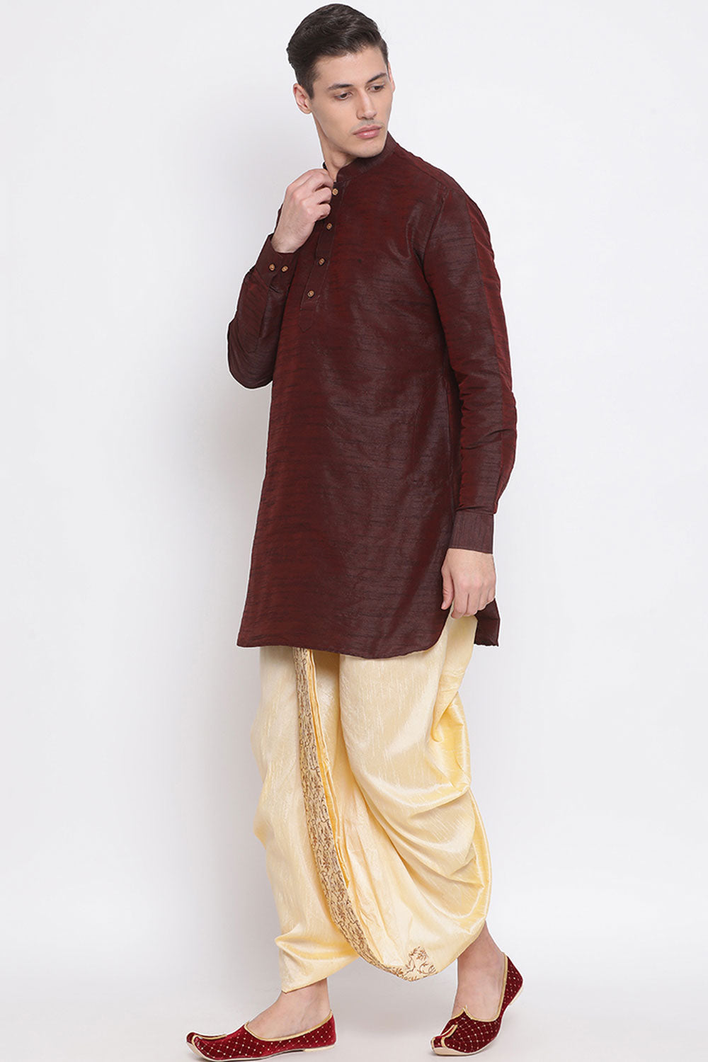 New Designer Partywear Wear Dhoti in Gold