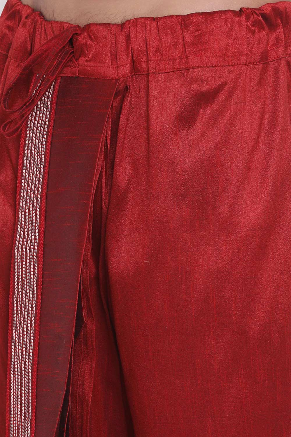 Art Silk Traditional Wear Dhoti in Maroon