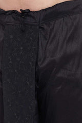 Art Silk Traditional Wear Dhoti in Black