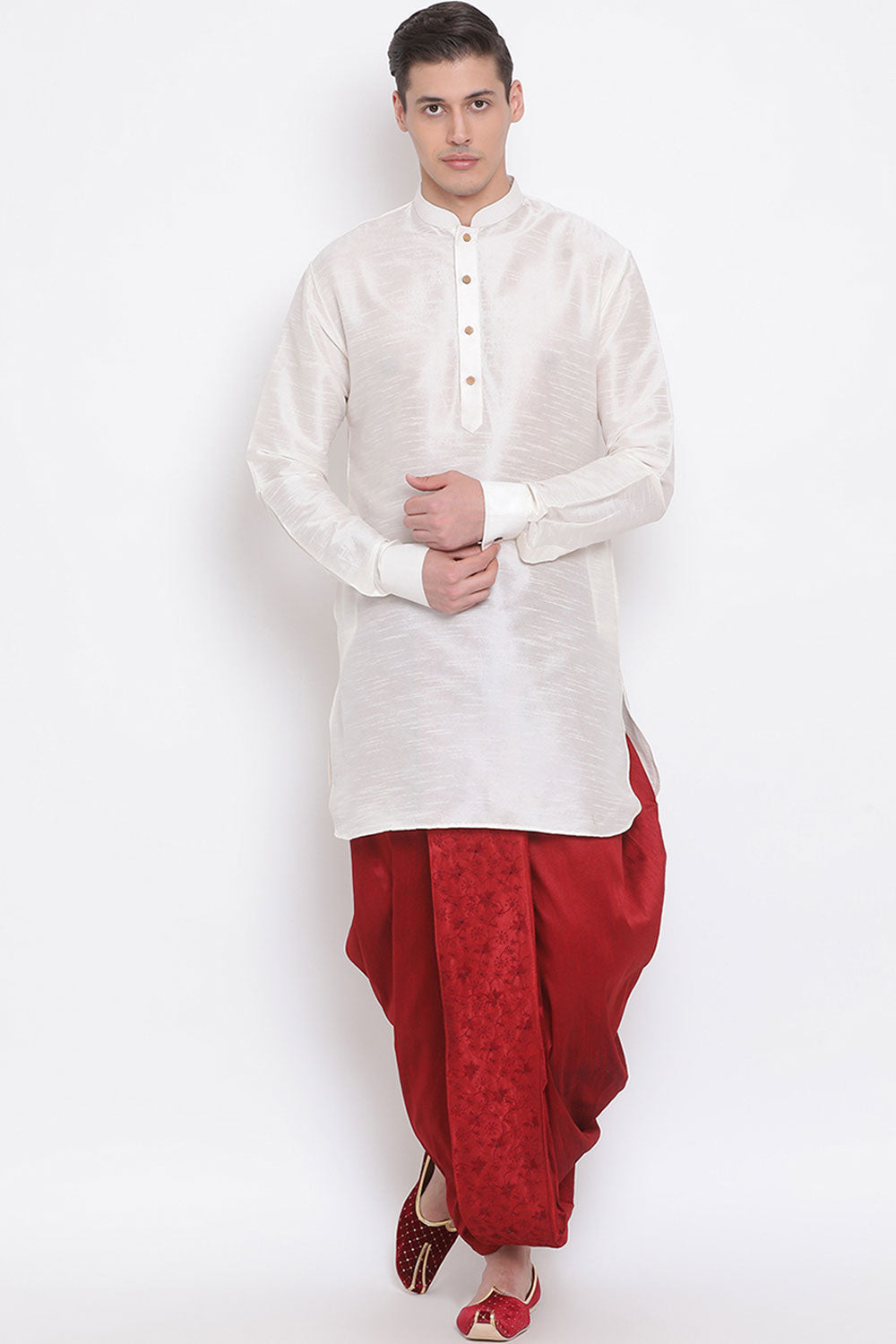 Stylish Partywear Wear Dhoti in Maroon