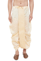 Buy Art Silk Embroidered Dhoti in Gold