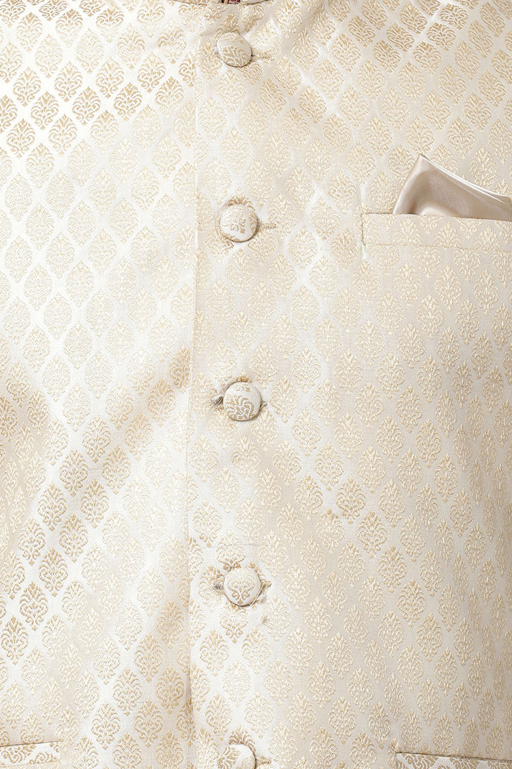 Men's Cotton Art Silk Kurta Set in Brown