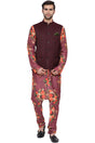 Buy Men's Art Silk Floral Kurta and Pyjama Set in Purple