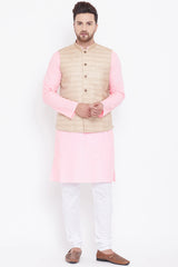 Shop Pink Solid Kurta and Pyjama Set