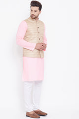 Buy Men's Kurta and Pyjama Set in Pink