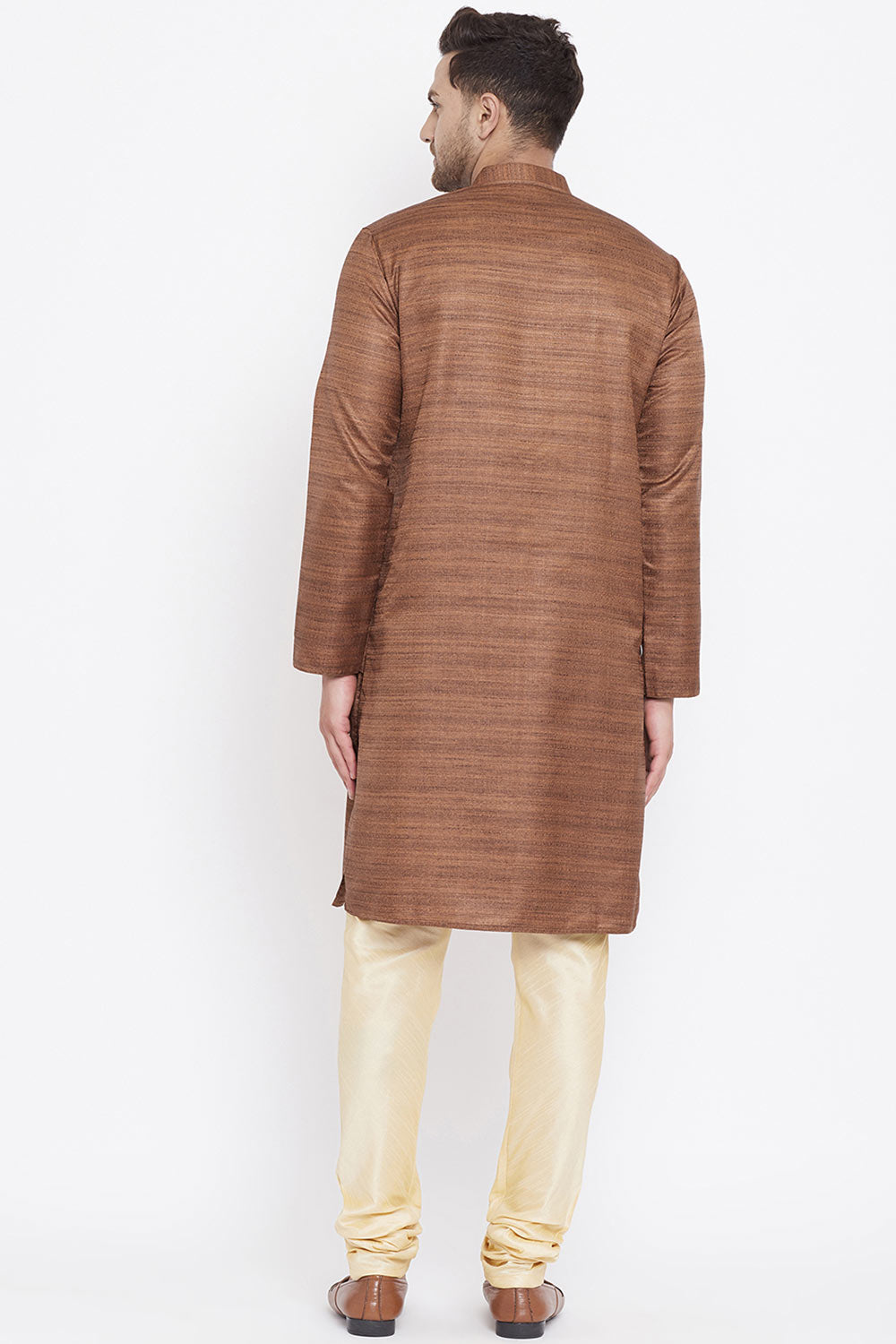 Men's Coffee Kurta and Pyjama.