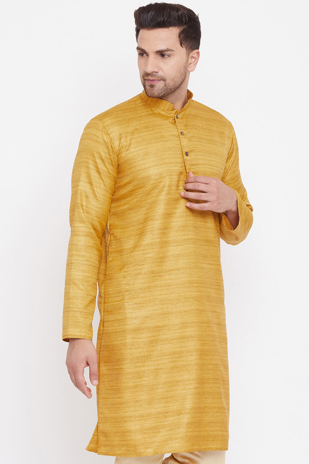 Blended Silk Long Kurta at Karmaplace.