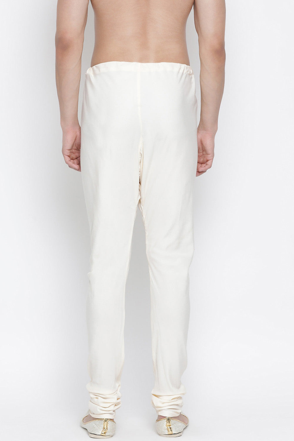 Men's Cotton Churidar Pyjama in Off White