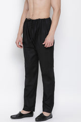 Men's Cotton Salwar Pajama In Black