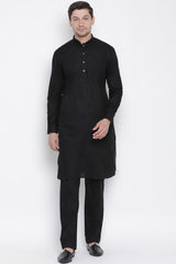 Men's Cotton Salwar Pajama In Black