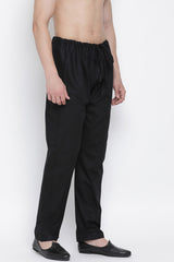 Men's Cotton Salwar Pajama In Black