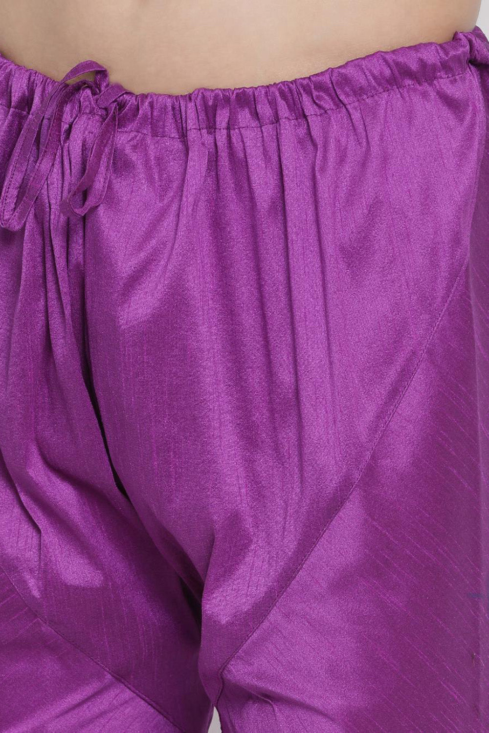 Men's Cotton Churidar Pajama In Purple