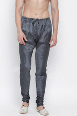 Men's Cotton Churidar Pajama In Grey