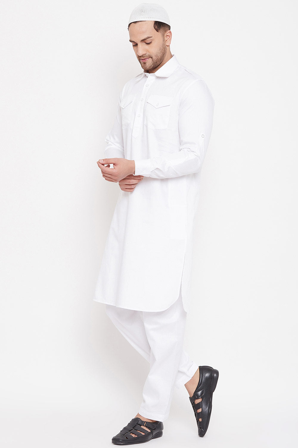 Buy Men's Pathani Kurta Set For Casual Wear