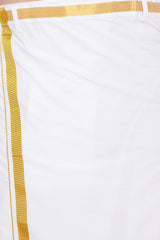Shop Art Silk Yellow Casual Shirt and Mundu