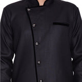 Men's Cotton Blend Solid Sherwani Style Kurta