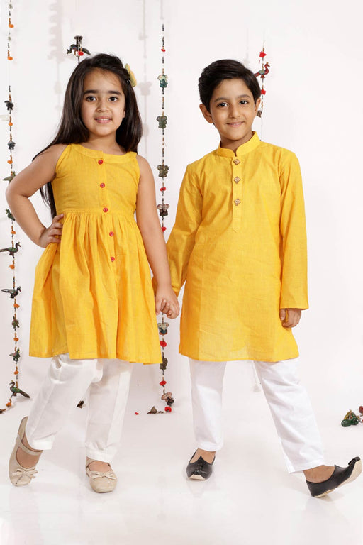 Enticing Mustard Colored Designer Kurta Set