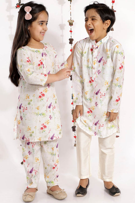 Cotton linen best sale kurta pyjama