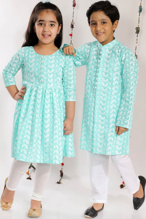 Boys Black And White Kurta Pyjama Set & Girls Chikankari Cotton Kurta And Leggings  Set | Leggings design, Pajama set, Kurta designs