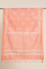 Peach Silk Blend  Dupatta