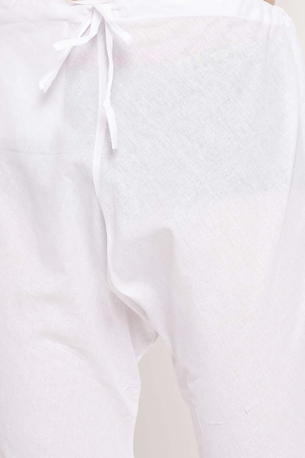Buy Men's Beige And White Silk Blend Ethnic Motif Woven Design Kurta Pajama Jacket Set Online - Zoom In