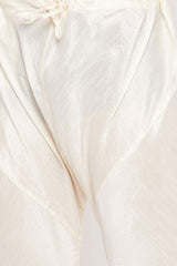 Buy Men's Beige And Cream Silk Blend Ethnic Motif Woven Design Kurta Pajama Jacket Set Online - Zoom In
