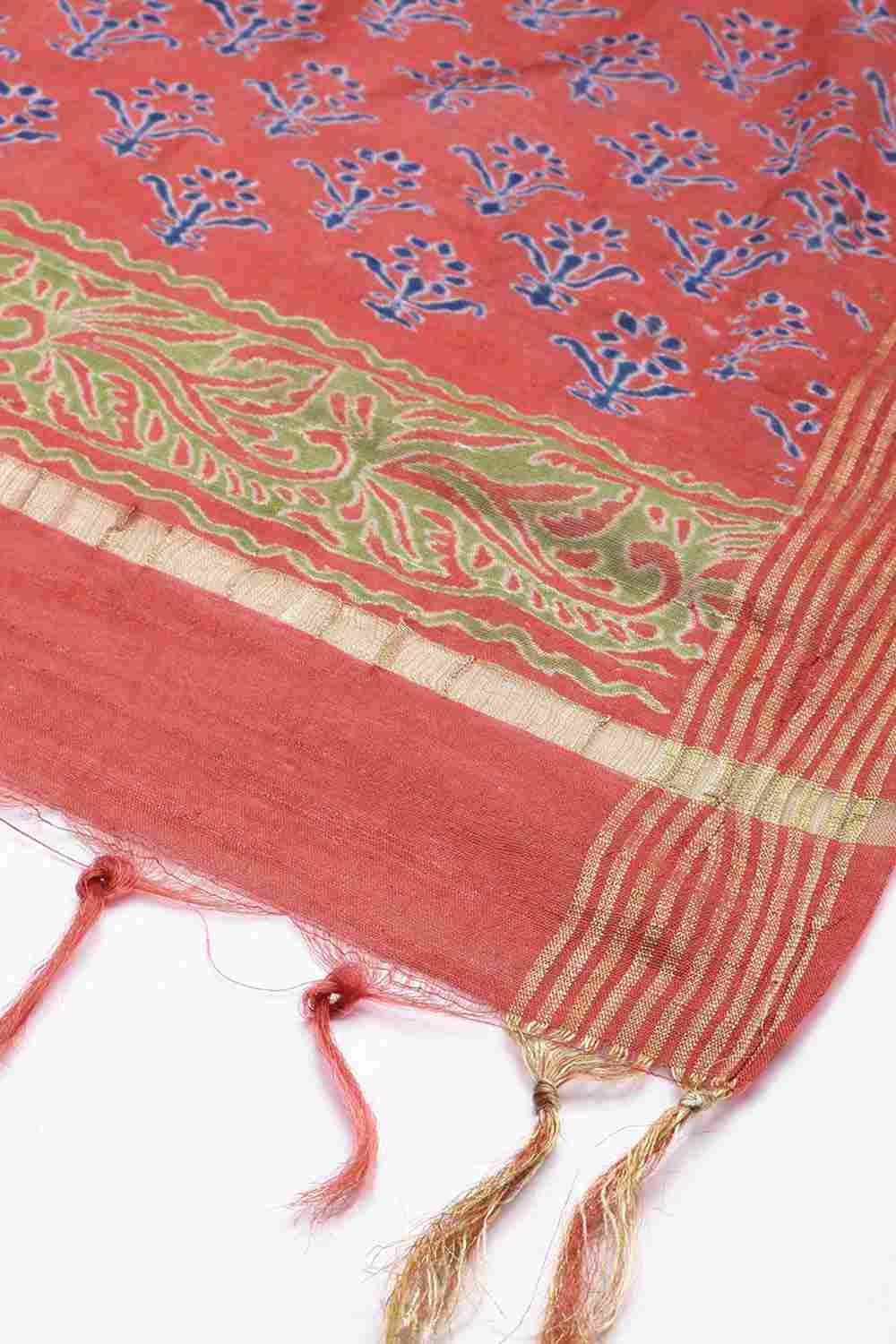 Red Silk Blend  Dupatta