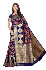 Art Silk Woven Saree In Blue