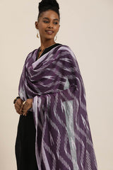 Purple Cotton  Dupatta