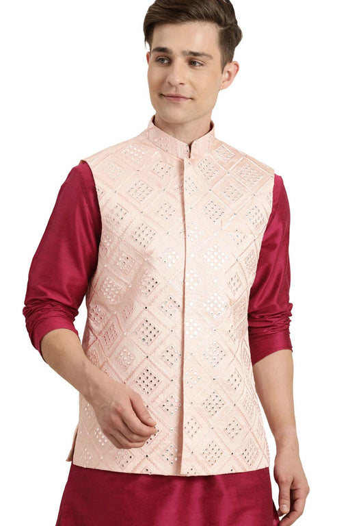 Buy online Maroon Printed Nehru Jacket from Jackets for Men by Hangup for  ₹999 at 75% off | 2024 Limeroad.com