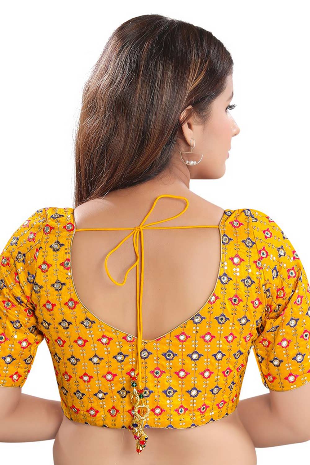 V Neck Saree Blouses at Karmaplace.