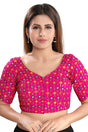 Buy Brocade Embroidered Blouse in Pink