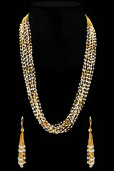 Buy Women's Brass Necklace Set in Red Online