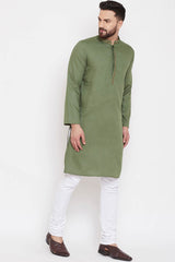 Shop Men's Kurta in Green