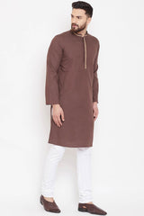 Shop Men's Kurta in Brown