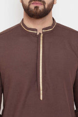 Shop Men's Linen Solid Kurta Online