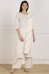 Shop Blended Cotton Ikat Kurta Set Online